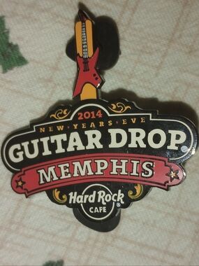 Hard Rock Cafe Memphis Guitar Drop Pin - 2014